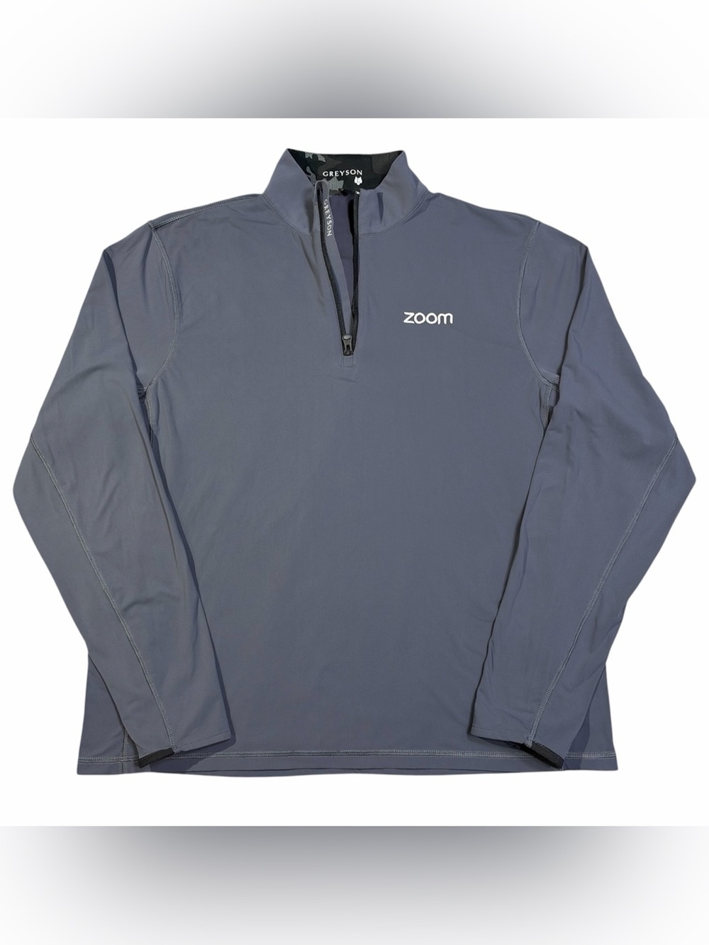 Greyson Tate Mockneck Quarter Zip Mens L Zoom Logo Casual Athleisure Golf Preppy